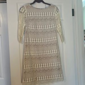 Off white lace dress size 8P